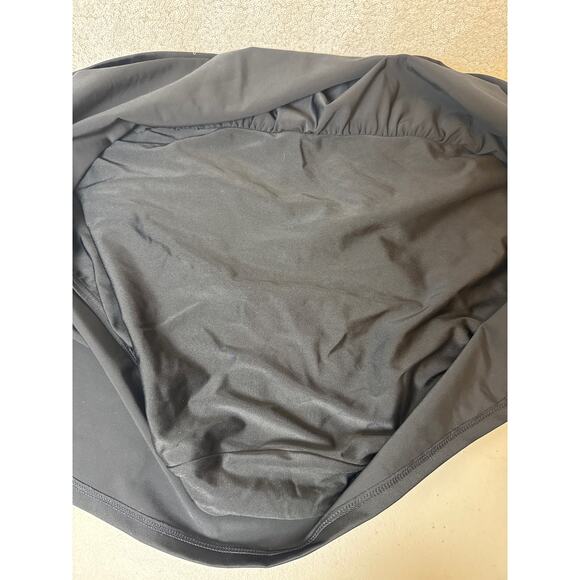 Cacique Swim Lane Bryant Black Side Slit Swim Skirt Sz: 16 - Picture 8 of 8